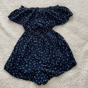 Hollister floral strapless rompers